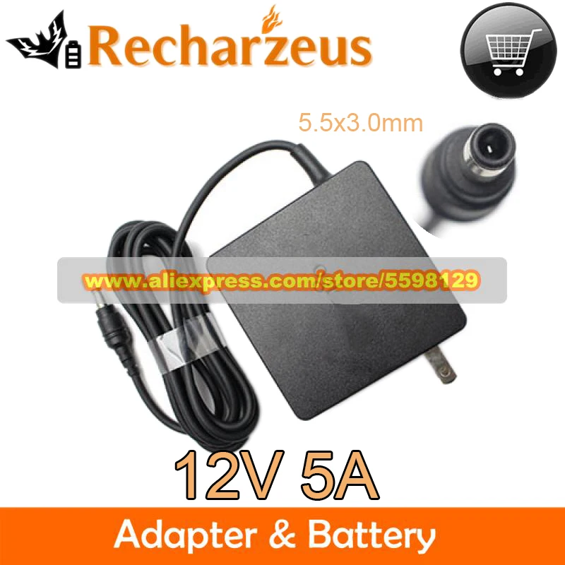 Genuine OTD018 AC Adapter 07079619 12V 5A 60W Laptop Charger for Google Fiber 8K0GOTD018 PB-1600-29 8K0G Power Supply