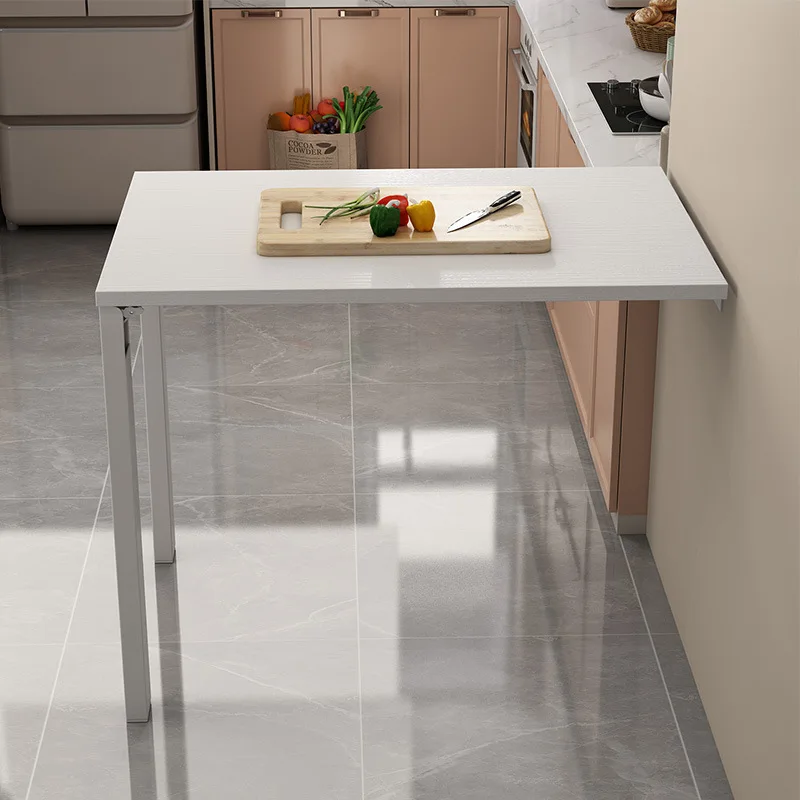 Down-turn household multi-functional mural folding table, simple invisible wall-mounted dining table, small wall-mounted