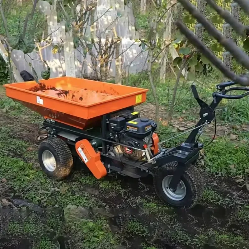 Orchard Spreader Self-Propelled Compost Spreader Double Disc Lawn Spreader Wide-Area Rotary