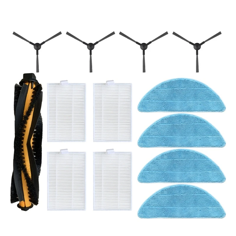 A86I-For Blaupunkt Bluebot XBOOST / XPRO استبدال أجزاء الملحقات الرئيسية فرشاة جانبية فلتر Hepa ممسحة