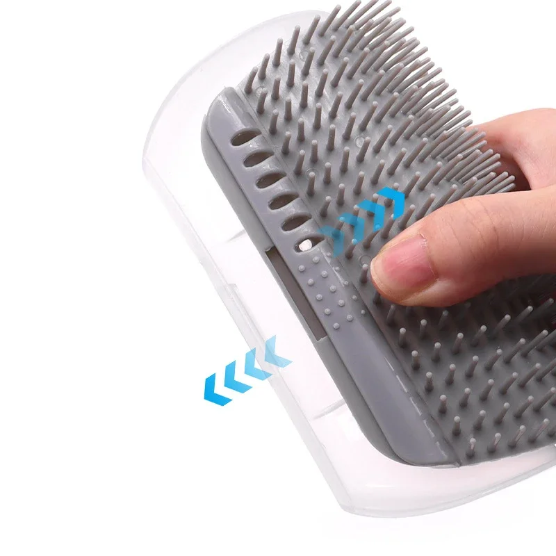 Cat Brush Comb Cat Toy with Catnip Cat Wall Brush Cat Scratcher Massage Self Groomer Comb Pet Cat Corner Scratcher Massager Bugs