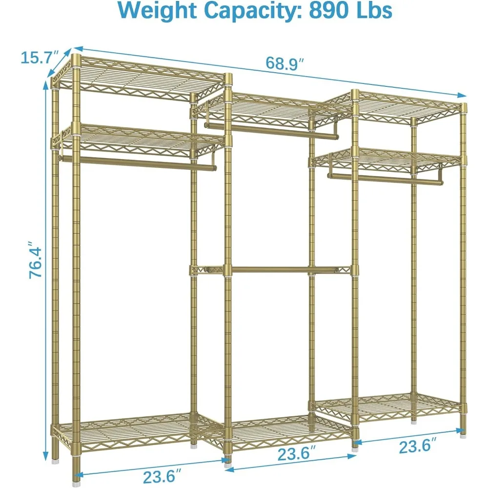 VIPEK-V5i Garment Rack, Heavy Duty roupas Rack, armário portátil, Guarda-Roupa, Armários Quarto, Rack de roupa autônoma com 8