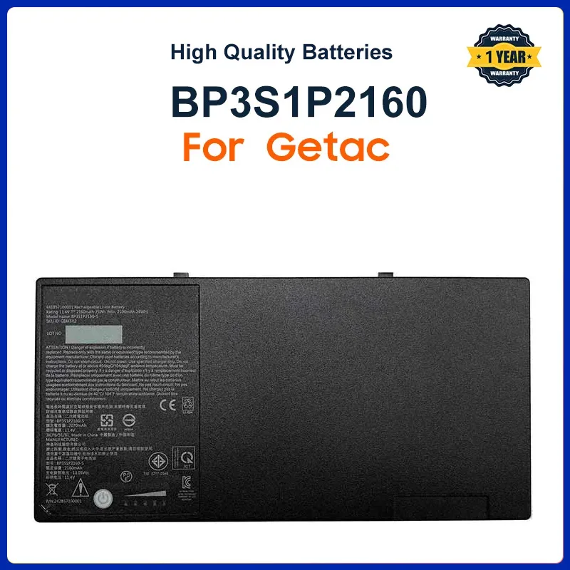 

BP3S1P2160 BP3S1P2160-S Laptop Battery For Getac F110 Tablet Series G8M3X2 441857100001 P/N:24285710000 11.4V 2160mAh