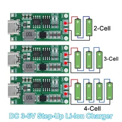 Multi-Cell 2S 3S 4S Type-C a 8.4V 12.6V 16.8V Step-Up Boost LiPo Polymer li-ion Charger 7.4V 11.1V 14.8V 18650 batteria al litio