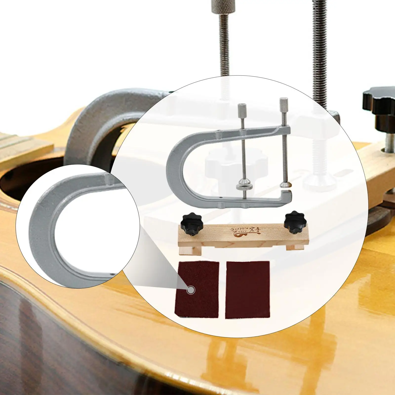 

Guitar Bridge Clamp Professional with Guitar Fixture Bonding Clip Easy Installation Guitar Repair Tool Luthier Tool Fittings