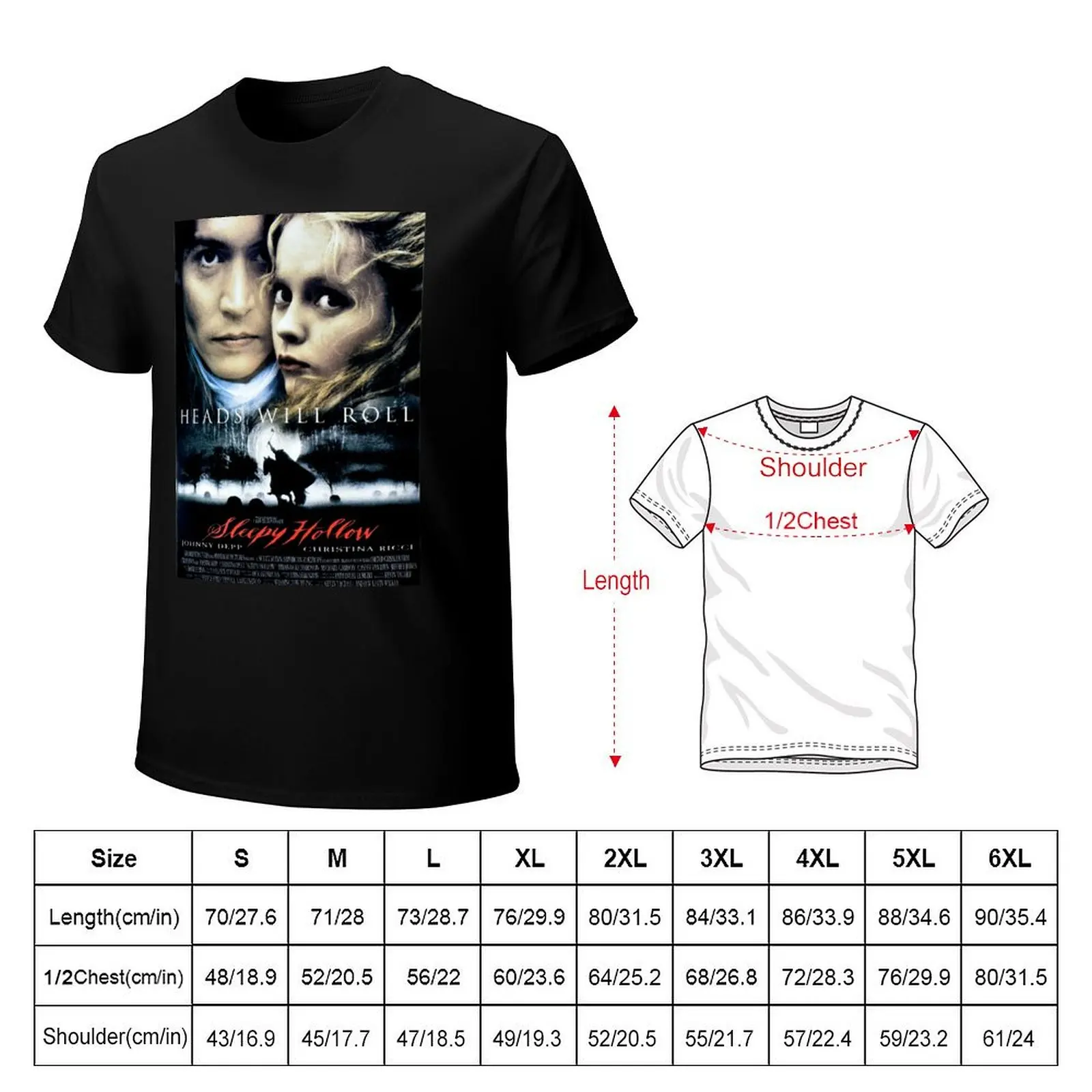 SLEEPY HOLLOW (1999) Handbill Art: Capturing the Essence of a Timeless Film T-Shirt Sun Block Outdoor T-Shirt