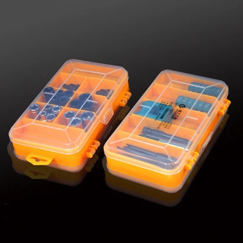 Double Sided Parts Storage Box Multifunctional Plastic Storage Toolbox Large Capacity Rectangular Jewelry Box Classification