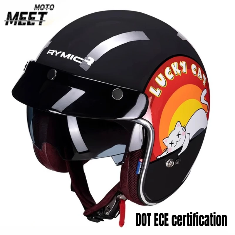 

Оригинальный DOT ECE 3/4 шлем с открытым лицомCapacete мотоциклетный шлем JET скутер велосипед полушлемы Cascos Para Moto