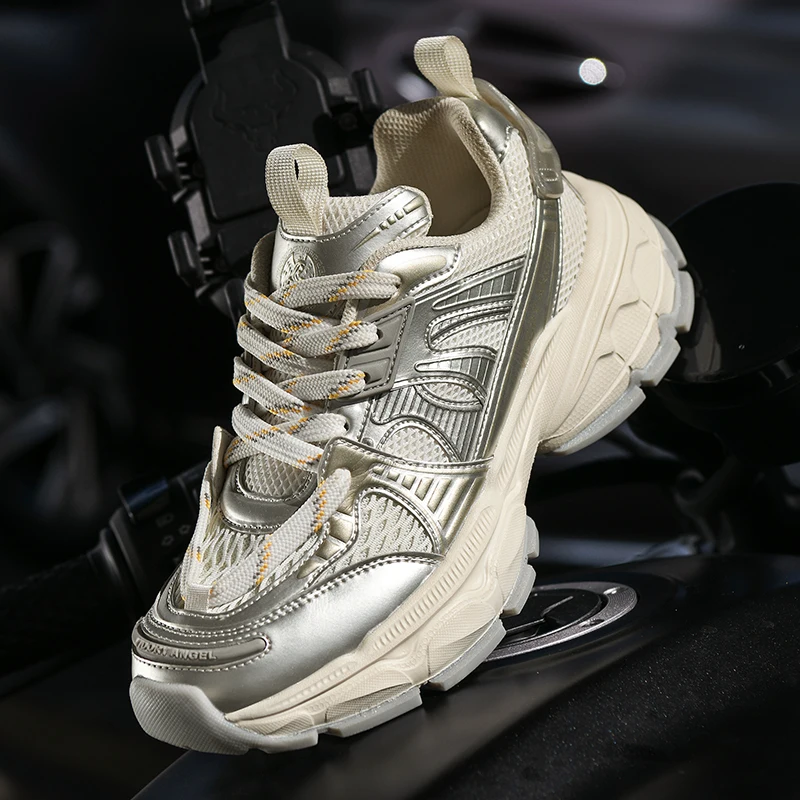 

Men's shoes 2025 new spring and autumn sports shoes, durable and lightweight running shoes, breathable for teenagers, middle sch