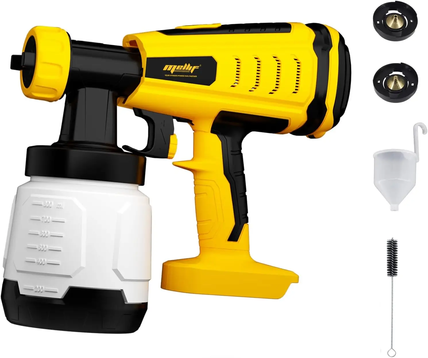 

Cordless Paint Sprayer Compatible with Dewalt 18V 20V Battery Electric Paint Spray Gun for Walls,Celling,Fencing(with Battery)