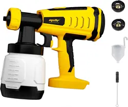 Cordless Paint Sprayer Compatible with Dewalt 18V 20V Battery Electric Paint Spray Gun for Walls,Celling,Fencing(with Battery)