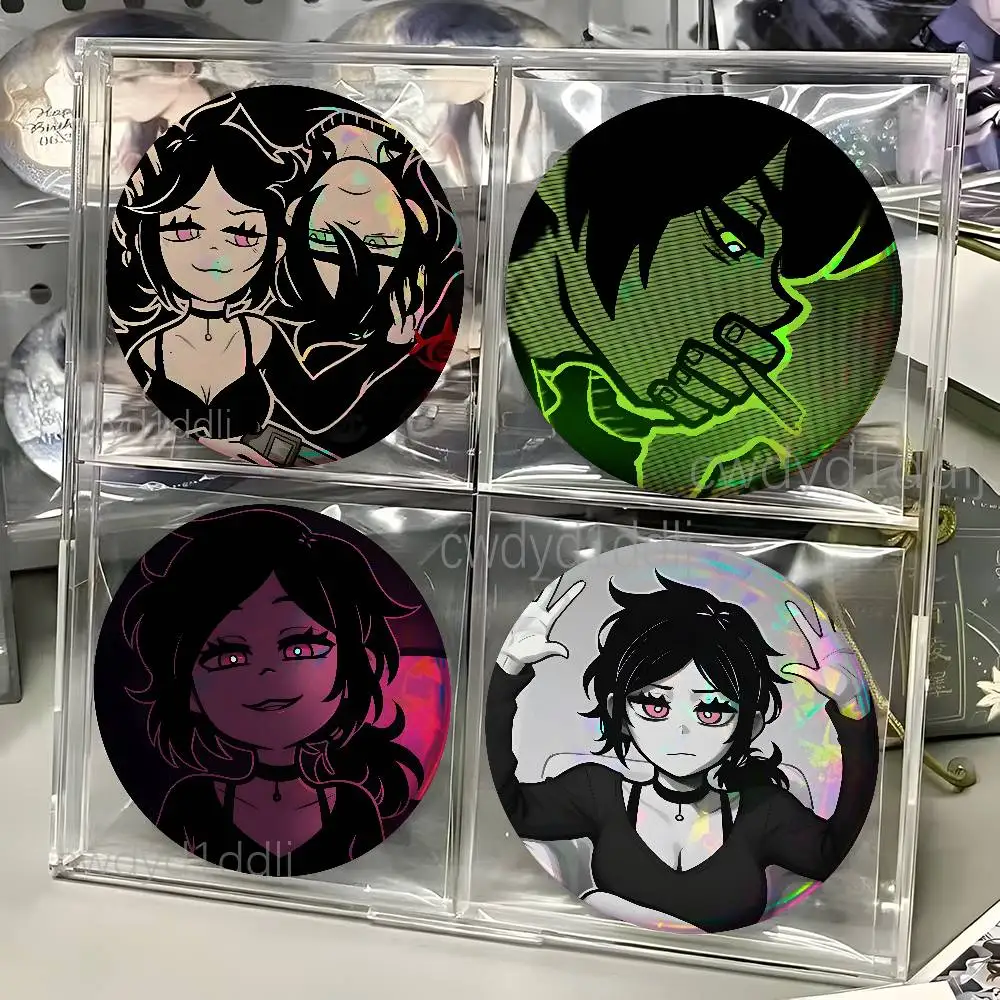 The Coffin of Andy and Leyley Button Pins Cartoon Badge Round Brooch on Backpack Accessories Jewelry Gift for Friend