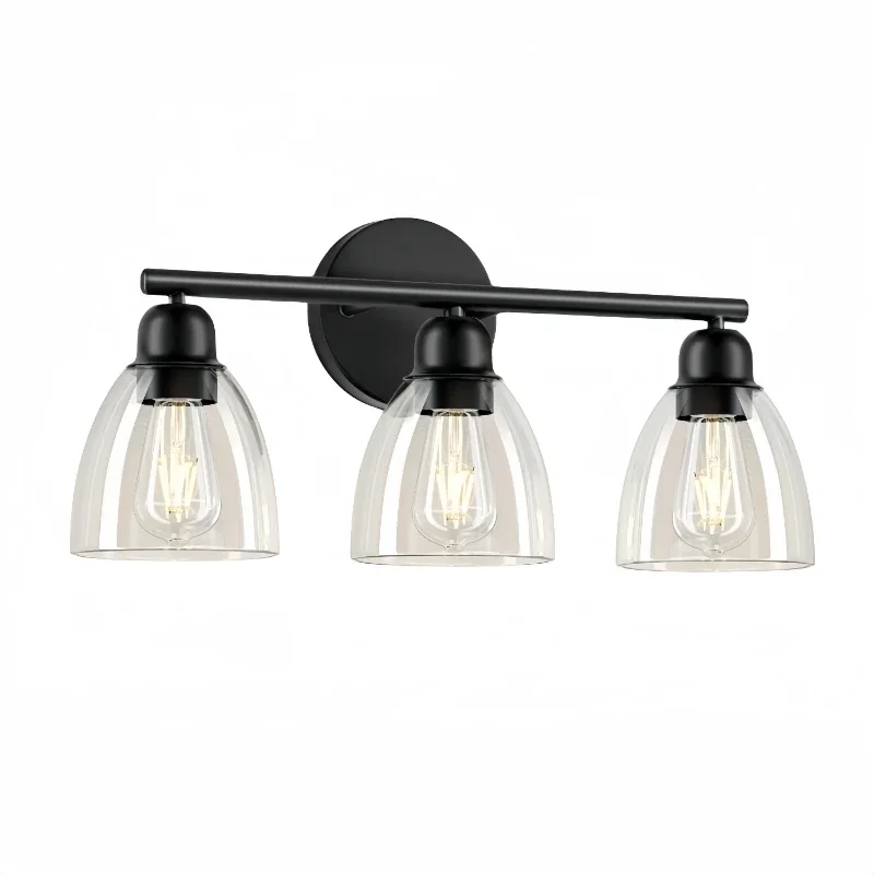 

3 Mirror Front Dresser Lighting Fixtures Iron Bath Wall Makeup Mirror Front Wall Lights