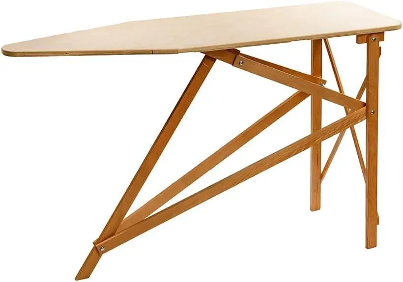 

Folding Wooden Ironing Board Includes Pad Cover Amish Made Natural Finish
