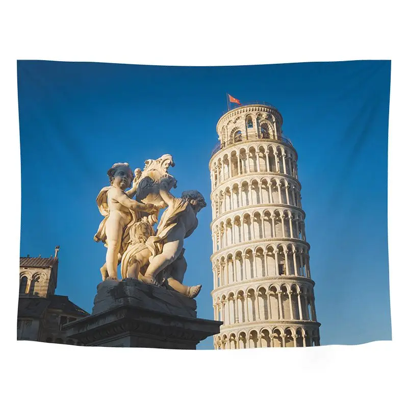 VIKAMA Wilderness Lonely Peak Grassland Landscape Tapestry, Western Natural Background Cloth Wall Decoration for Room
