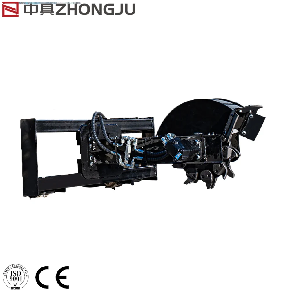 Tree Crusher Skid Steer Brush Cutter Modified Brush Cutter Skid Steer Stump Grinder