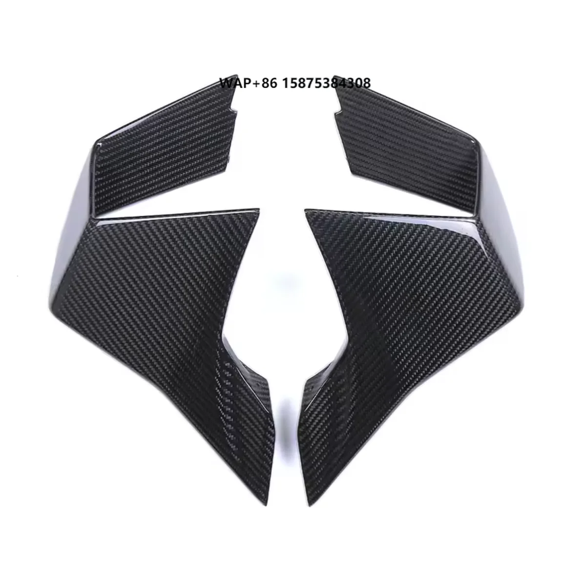 

For M1000RR 2023 2024 3K 100% Dry Carbon Fiber Motorcycle Fairing Accessories Aerodynamic Winglets Air Deflector Fit