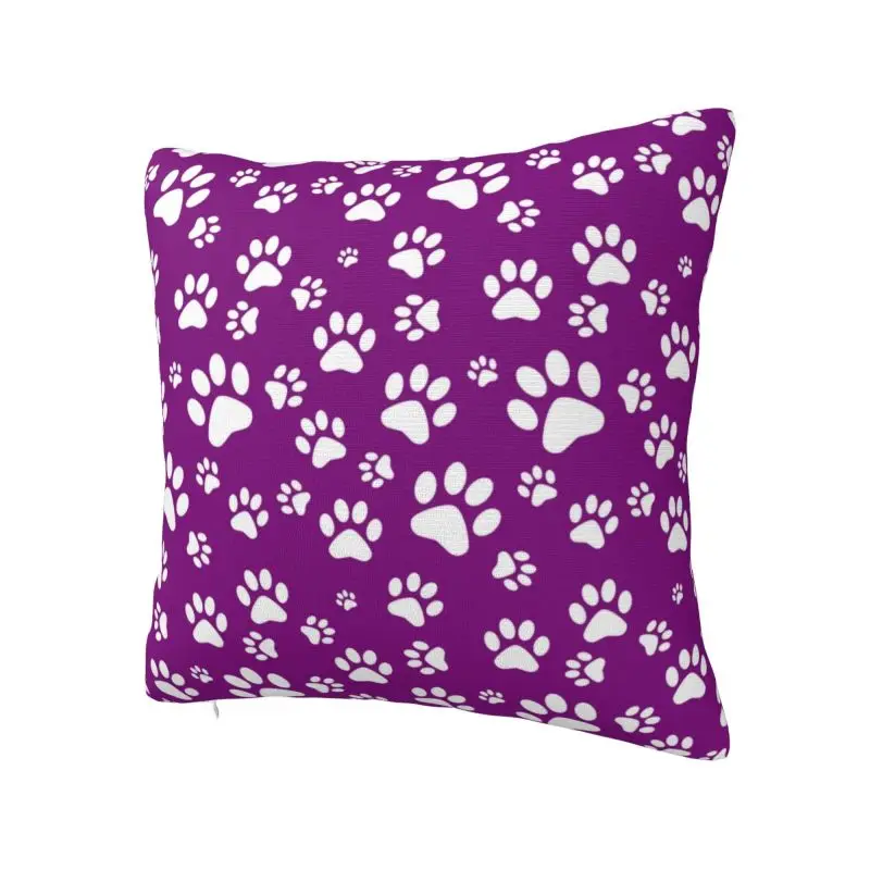 Pet Dog Paw Pattern Throw Pillow Covers Bedroom Decoration Animal Footprint Cushions Cover For Sofa Square Polyester Pillowcase