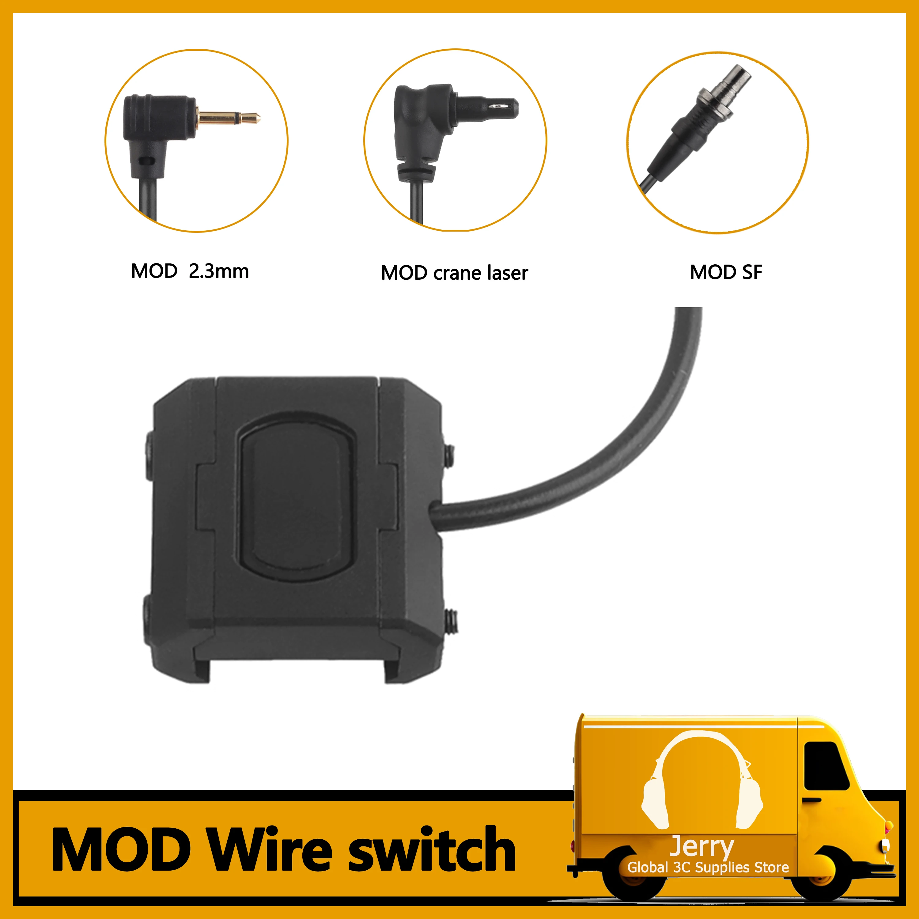 Tactische Hotkey Schakelaar Druk Afstandsbediening voor Scout Light Combo IR Laser Scope Wapen Past op M-LOK Rails en PEQ-15 DBAL-A2 DBAL-D2