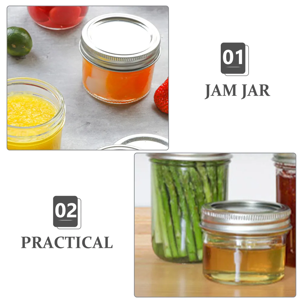 

Mini Mason Jars Clear Jelly Jam Honey Storage Containers Transparent Plastic Food Jar for Kitchen Home Use Spice