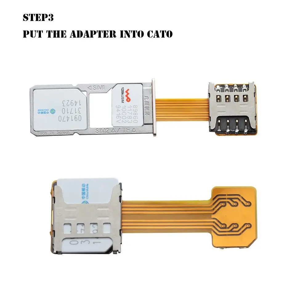 Dual SIM Card Adapter Extender for Micro SD Extender DIY Universal Nano Cato TF Hybrid Sim Slot Mobile Phone Accessories