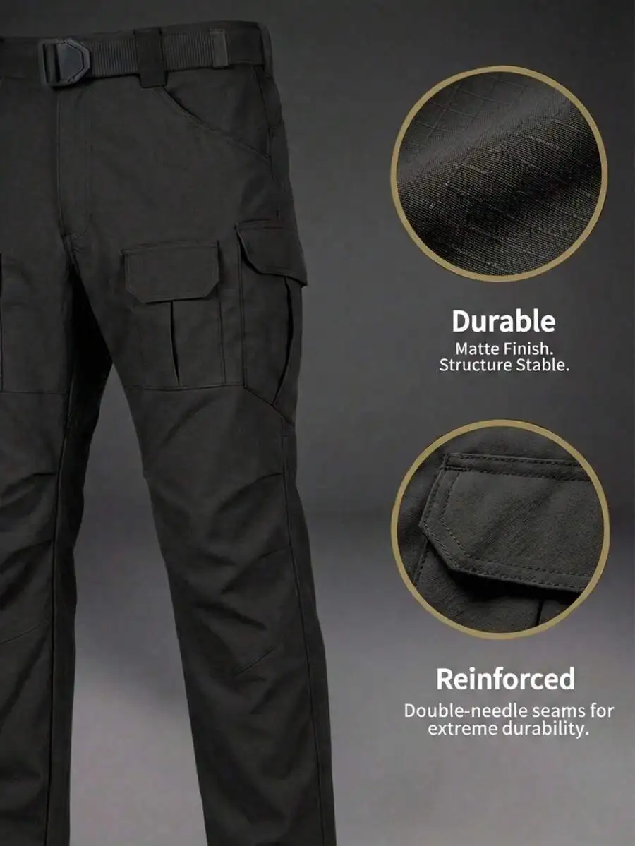 

Men’s All-Season Tactical Cargo Pants: Lightweight, Breathable, Quick-Dry Polyester With Reinforced Seams And Multiple Pockets