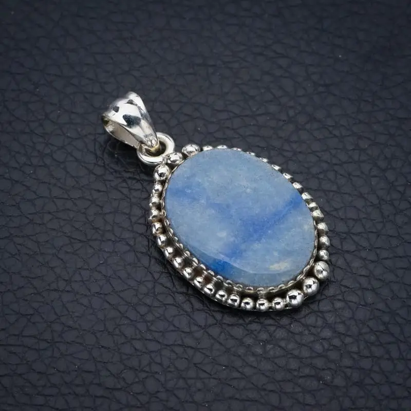 

Hesy® Natural Owyhee Opal Handmade 925 Sterling Silver Pendant 1.5" F4130