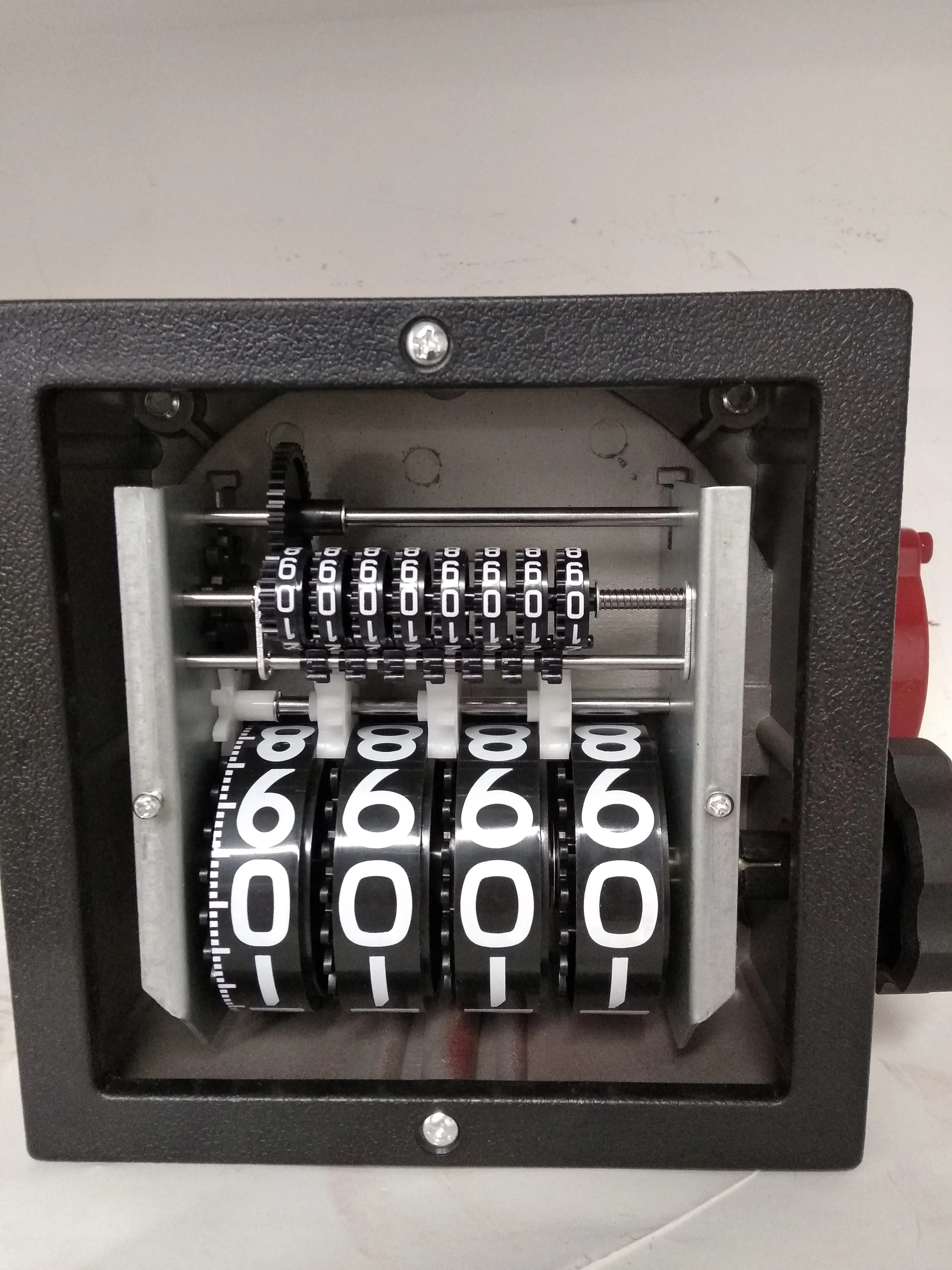 4 Digit-meter Counter Mechanical diesel Fuel Flow Meter