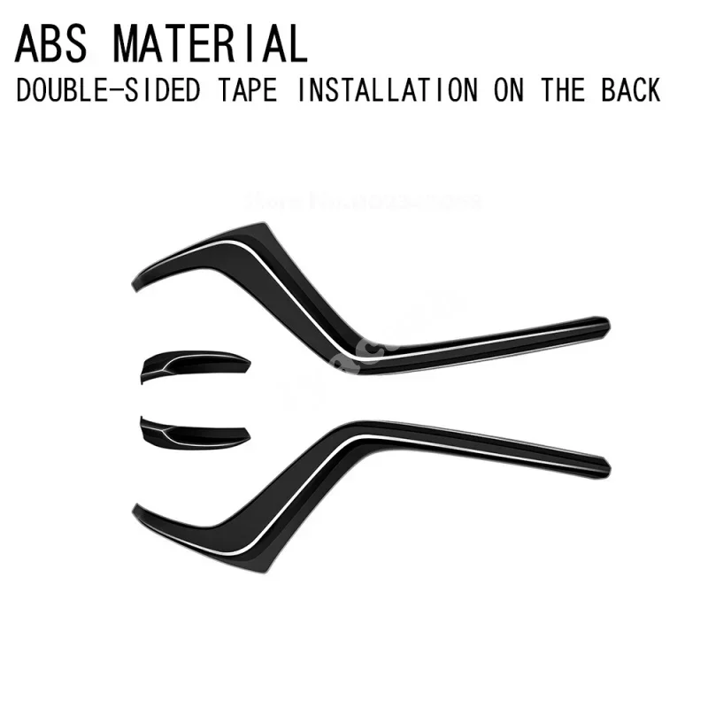 For Mazda CX-60 CX60 CX-80 CX80 CX-90 CX90 2022 2023 2024 2025 ABS Black Front Fog Lights Cover Head Headlights Lamp Stickers