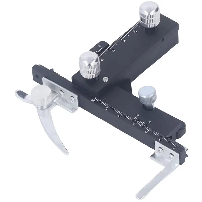 AB46-Microscope Movable Stage Caliper With Scale, Used For Precise Laboratory Sample Observation,Mobile Caliper