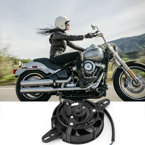 200cc 250cc 300cc 오토바이 액세서리 냉각 팬 120mm 전기 먼지 핏 자전거 드라이브 오일 쿨러 워터 라디에이터 장비 부품