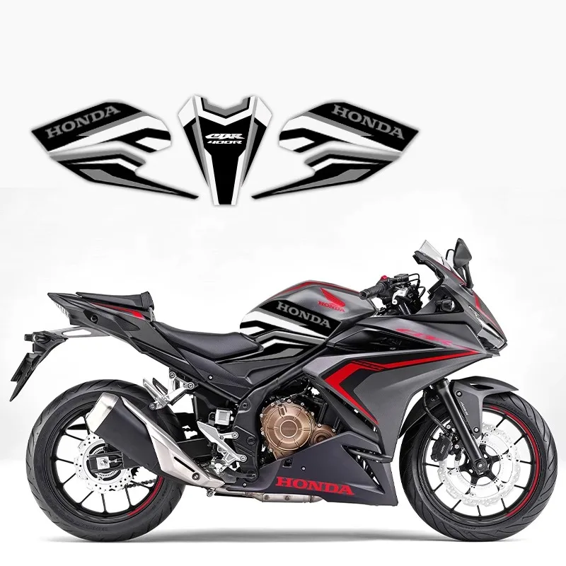 

Honda CBR400R Modified Fuel Tank Coarse Frosted Fishbone Sticker Color Decoration Sticker Printing Motorcycle Accessories