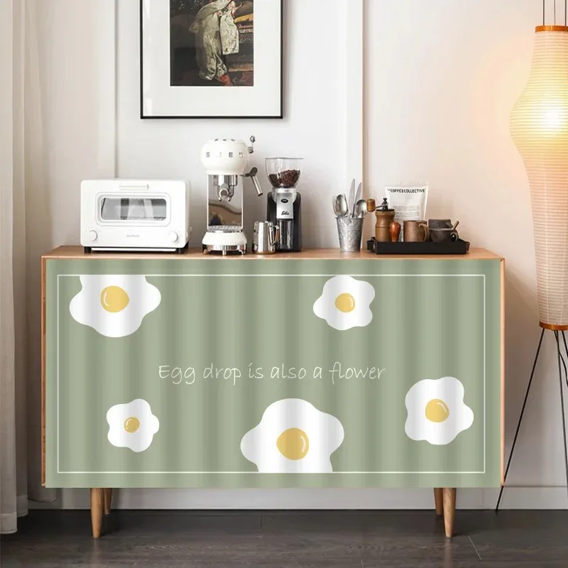 VIKAMA Fresh Plant Velvety Curtain Wardrobe Shoe Cabinet Dust Curtain Kitchen Storage Cabinet Ugly Curtain Home Decoration