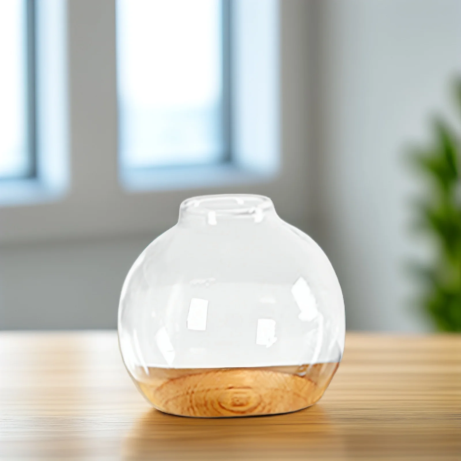 

1 Set Green Plant Pot Glass Hydroponic Vase Desktop Terrarium Decor For Indoor Plants Water Planting Container Gardening Gifts