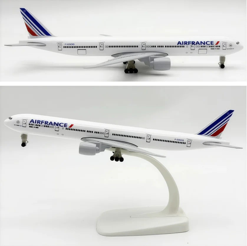 20cm Diecast Airplane B777  Air France 777 Airways Aircraft Model Metal Replica W Landing Gears Collection Plane By Aviation