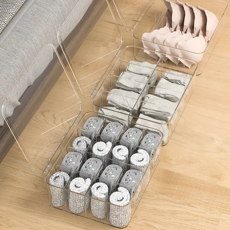 Clothing Storage Box Cabinet Wardrobe Foldable Organizer for Clothes Socks Pants Bedroom Socks Pants Underwear Drawer Organizers - Image 3