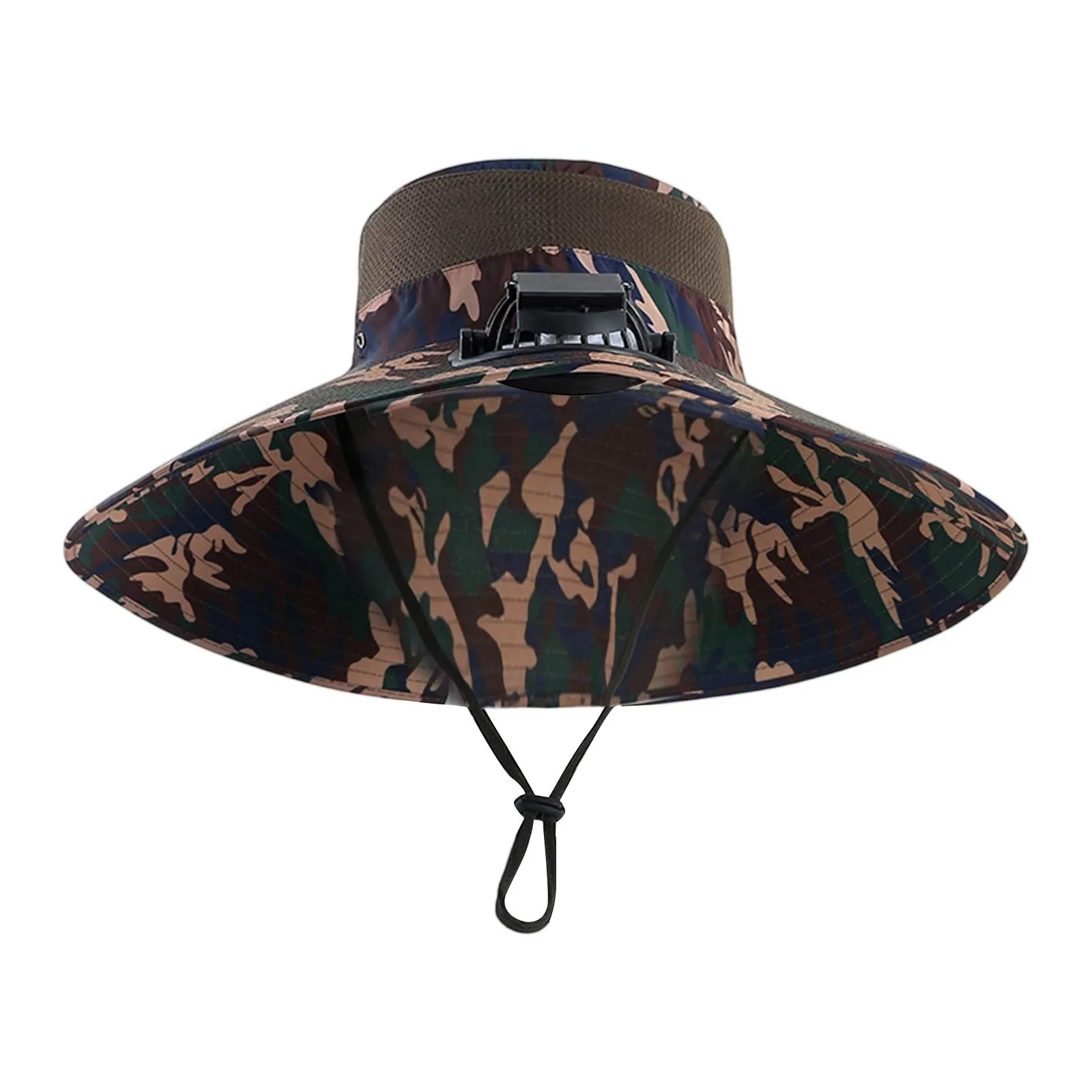 

Outdoor Wide Brim Sun Hat With Solar Fan Mens Summer UV Protection Hats USB Rechargeable Sun Hat For Fishing Gardening 2025