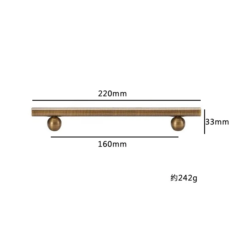 Beicai Messing-Schrankgriff Neuer Hochwertiger Moderner Minimalistischer Schubladen-, Schrank- und Kleiderschrankgriff im Luxus-Design mit Langem Griff – Detail 18