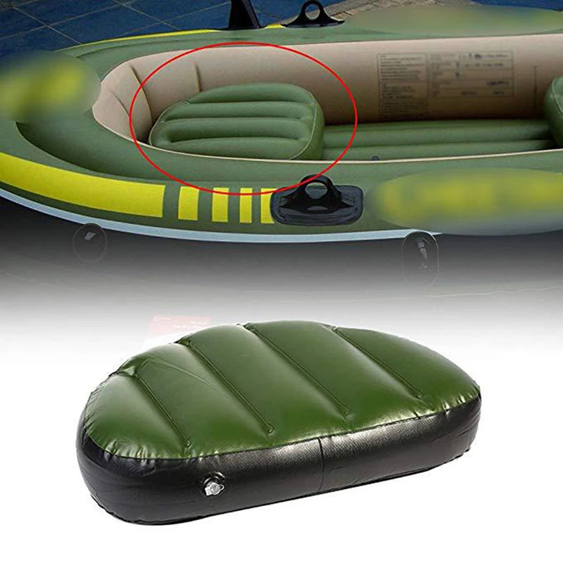 1-teiliges PVC-Rafting-Boot, Kajak, Kopfstütze für Schlauchboote, aufblasbares Sitzkissen, Sitzkissen für Fischerboote, Rückenlehnenkissen