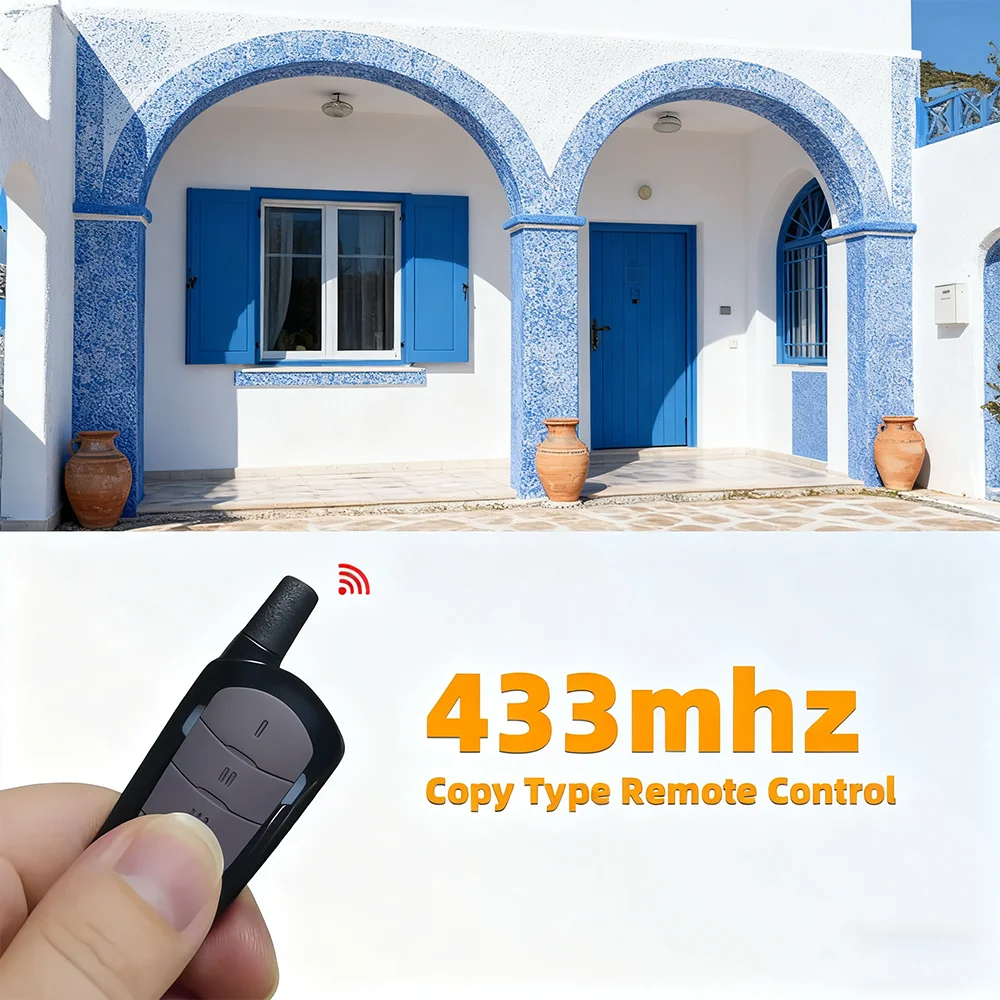 المرآب ناسخ ريموت كنترول 433 ميجا هرتز بوابة أوامر الباب فتاحة 433 92 ميجا هرتز الكهربائية المتداول رمز استنساخ بوابة الوصول سمك القد الثابت #6