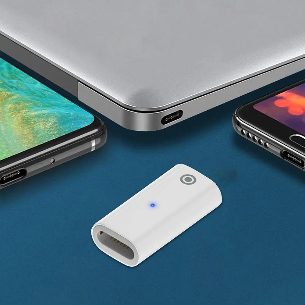Stylus Adapter do ładowania konwerter ładowania Adapter przedłużający z lampką wskazującą kompatybilny z Ipencil 1st