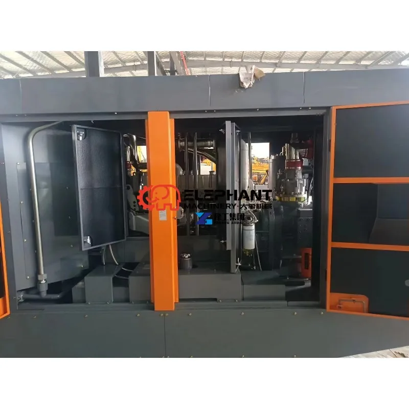 Air Compressors Diesel/Gas Power Source 220V 25Bar Working Pressure Air Cooled Lubricated Engine Tank Motor Air End