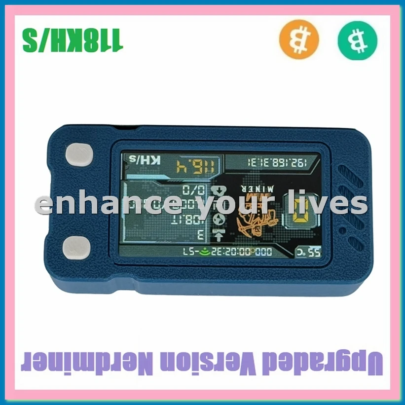 

Upgraded Nerdminer 118KH/S with Color Screen BTC Solo Lottery Miner Mini ASIC Miner Bitcoin BTC Miner Nerd Miner-A23U