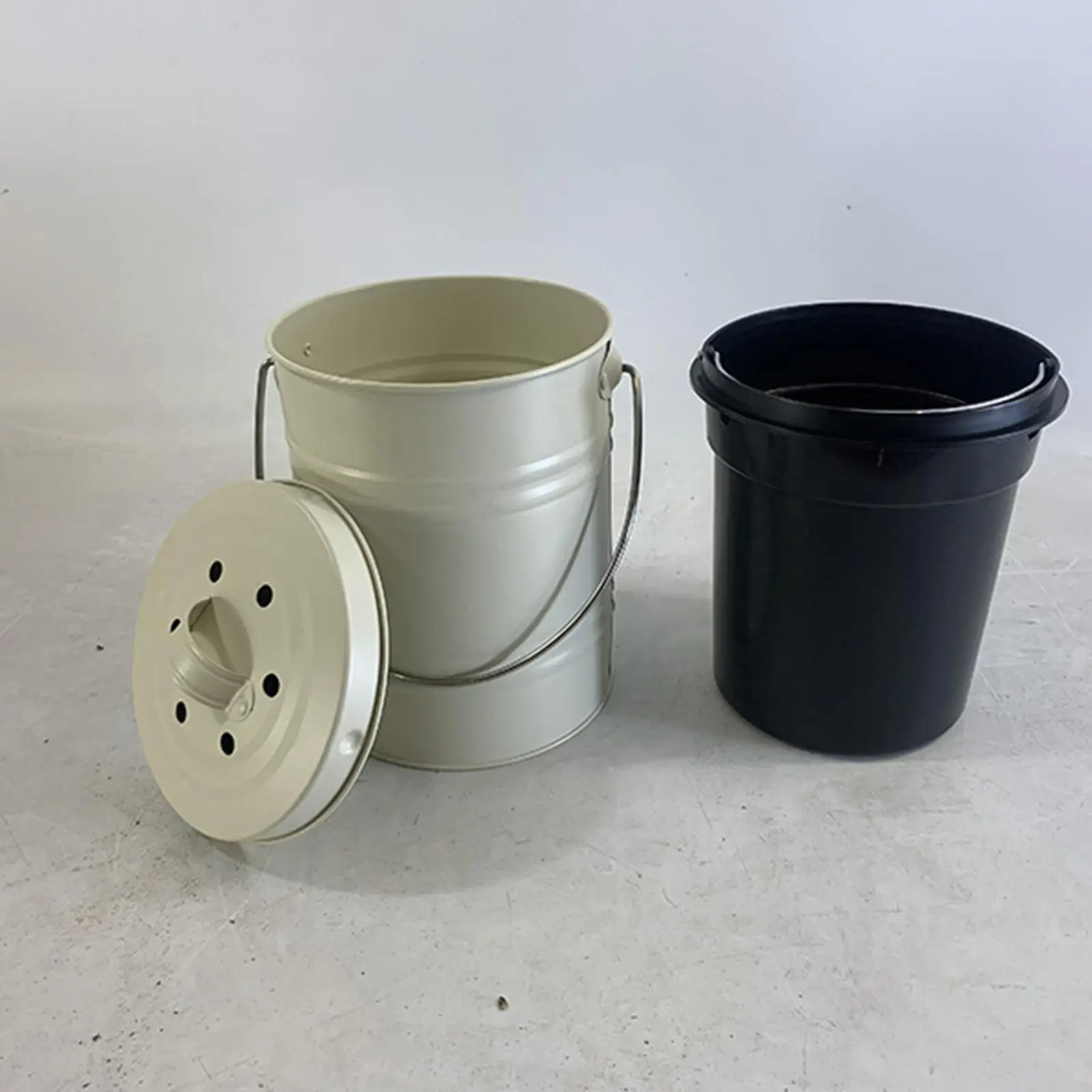 

Контейнер для компоста 3 л с ручкой для переноски Контейнер для переработки пищевых отходов для сада и двора