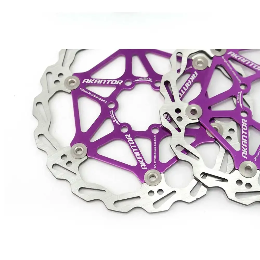 Rotor de freno para bicicleta de montaña, Rotor de acero inoxidable con fuerte disipación del calor, flotante, almohadilla de freno de disco MTB, 1 piezas, 160mm/180mm/203mm