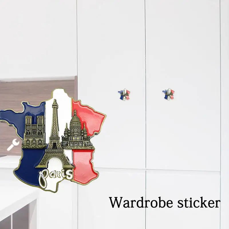 Paris Ei-ffel Tower Triumphal Arch European Refrigerator Magnetic Fridge Magnet World Tourist Souvenir Collection Home Supplies