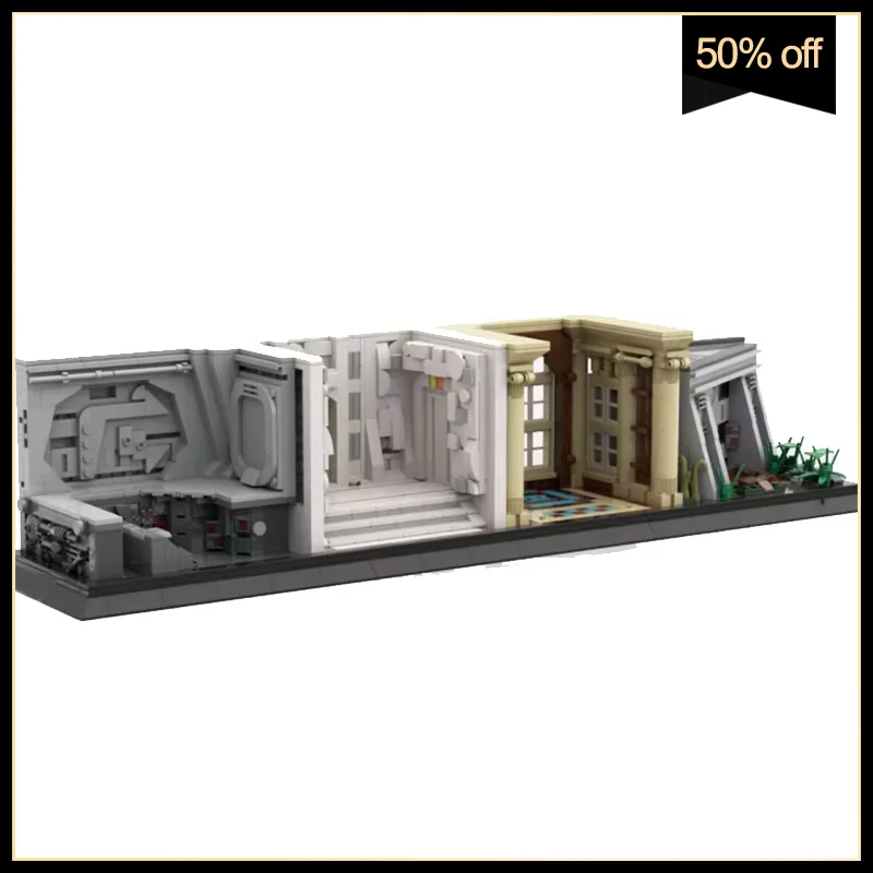 

Cloud City Мини-Диорама Moc Строительный блок Палац Дисплей Модель Технология Кирпичи DIY Сборка Вид на улицу Игрушки Рождественские подарки