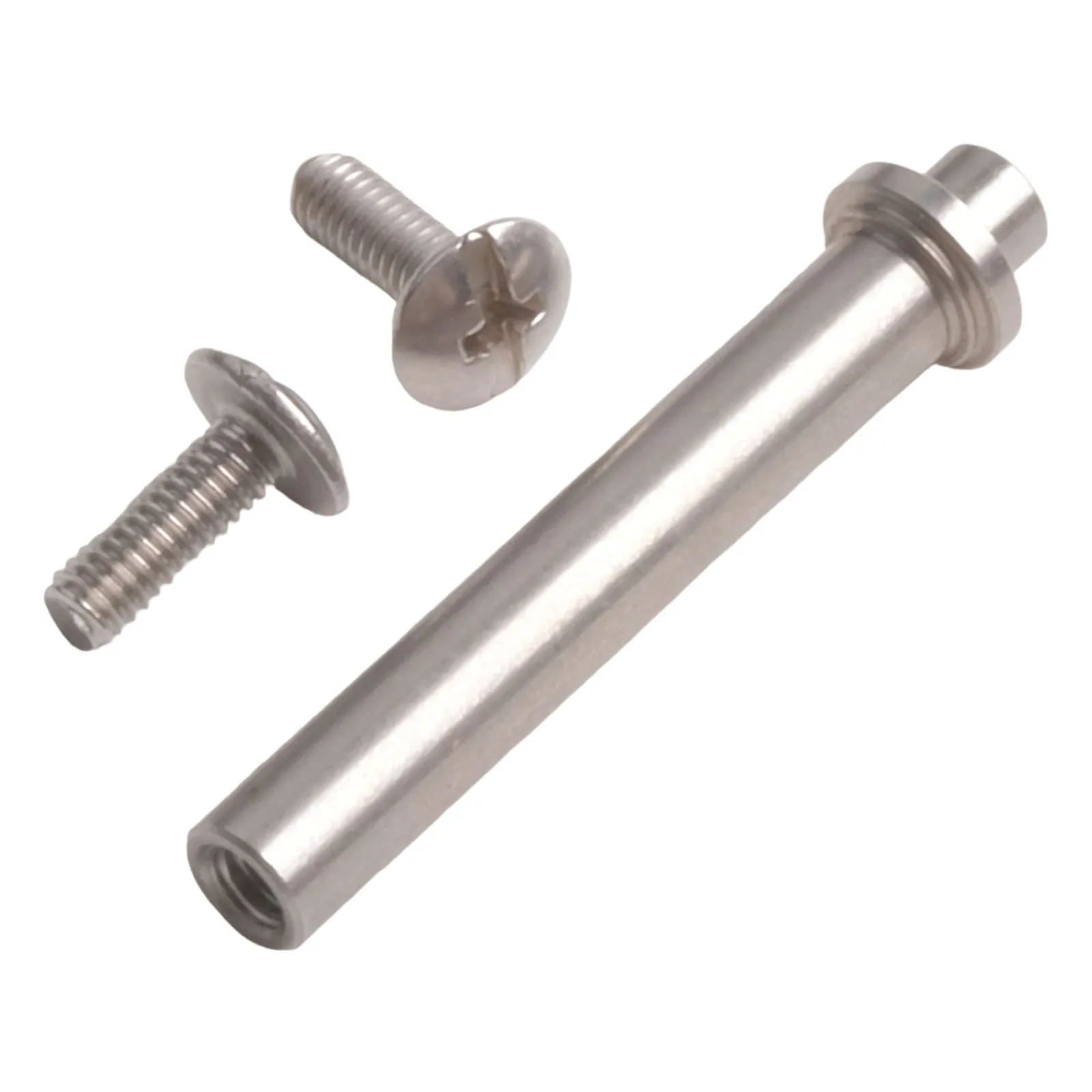 1/5 Stück Angelrollen-Griffstange, Kipphebelarm, Metall-Ersatzteil mit Schrauben für DIY-Reparatur, Silber, 28,9 x 4 mm – Detail 4