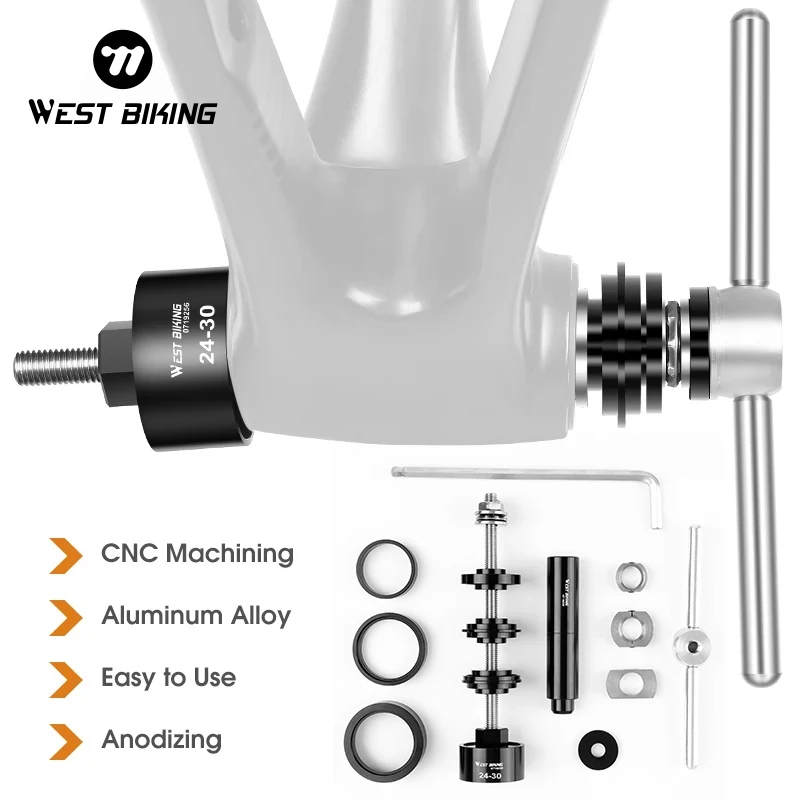 

WEST BIKING велосипедный подшипник для удаления установочных инструментов для прессования BB Нижний кронштейн для велосипеда MTB дорожный велосипед Ремонтный комплект