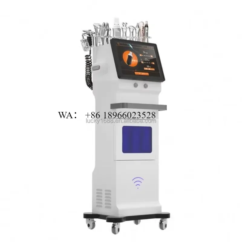 WMWMNU Hydro Oxygen Facial Deep Cleaning Remove Wrinkle Shrink Pores Lift Firming Microdermabrasion Device